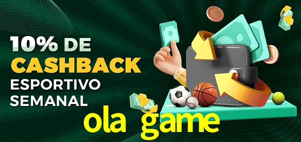 10% de bônus de cashback na ola game